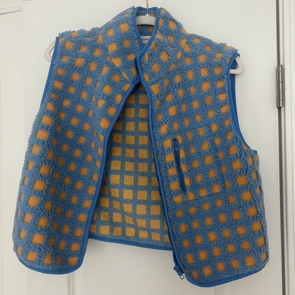 Montana Vest | Blue + Yellow Midnight Lunch, hardly worn - Picture 4 of 6